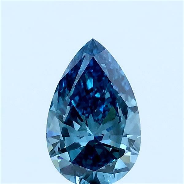 0.49 CT Fancy Vivid Blue PEAR