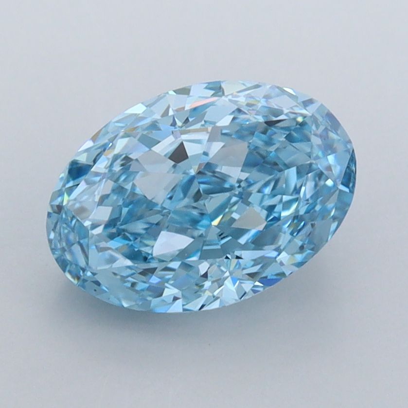 1.95 CT Fancy Vivid Blue OVAL