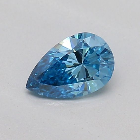 0.19 CT Fancy Vivid Blue PEAR