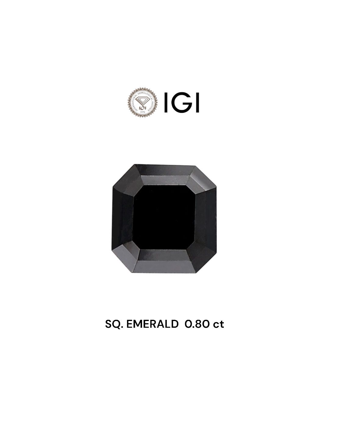 0.8 ct Square emerald Diamond