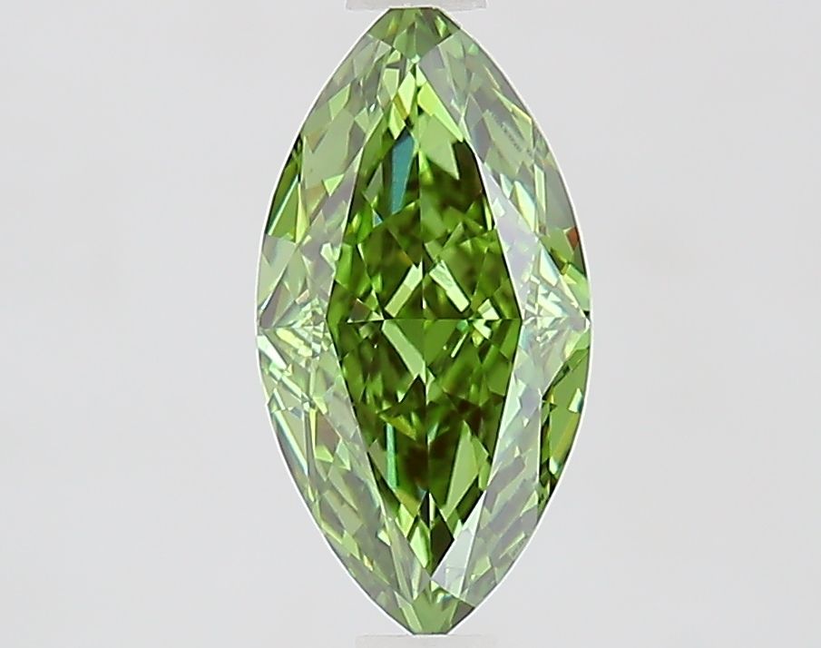 1.35 CT Fancy Vivid Green MARQUISE