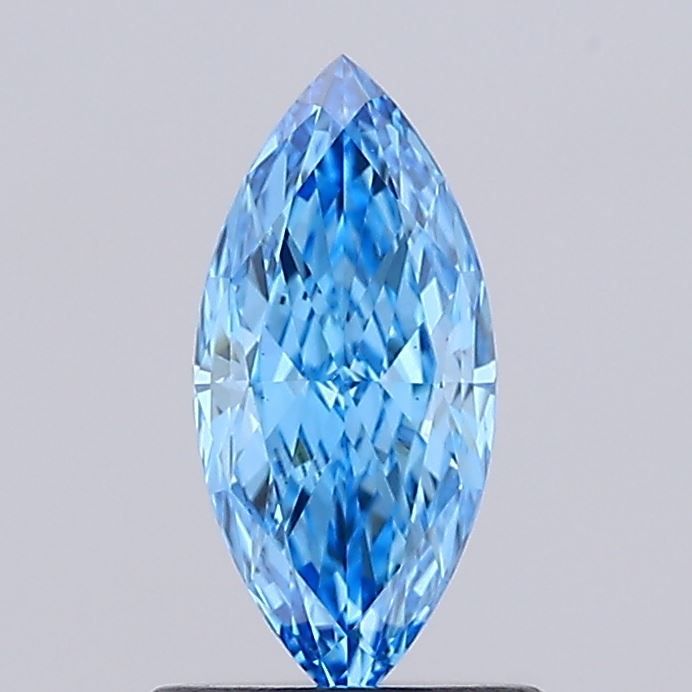 0.82 CT Fancy Vivid Blue MARQUISE