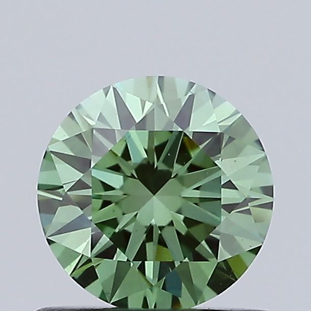 0.72 CT Fancy Vivid Green ROUND