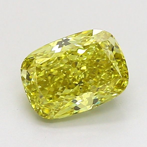 1.08 CT Fancy Intense Yellow CUSHION MODIFIED