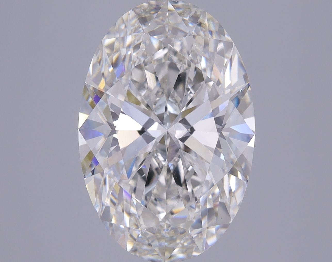 4.95 ct. oval Lab Grown Diamond front image