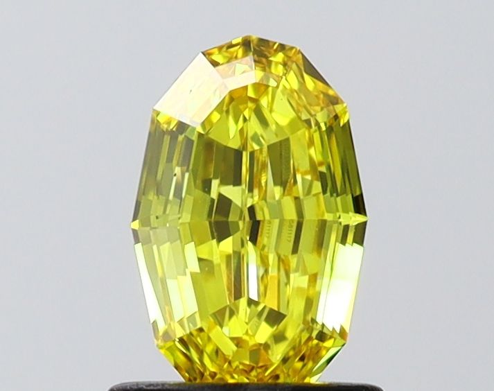 0.89 CT Fancy Vivid Yellow OVAL