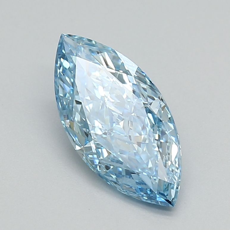 1.04 CT Fancy Vivid Blue MARQUISE