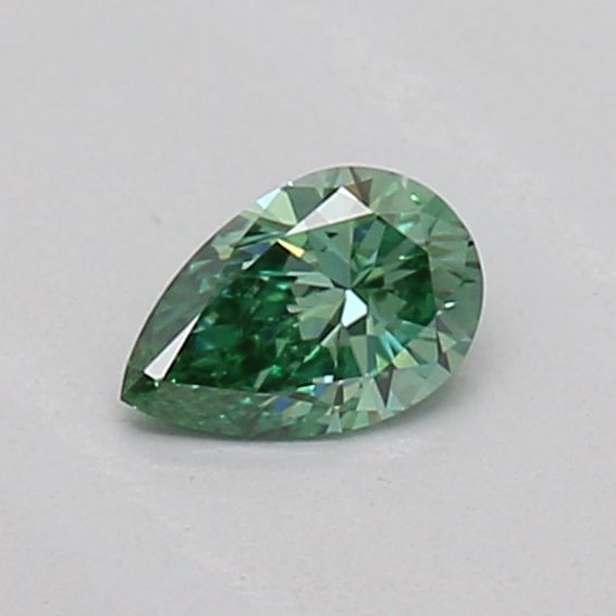 0.15 CT Fancy Vivid Green PEAR