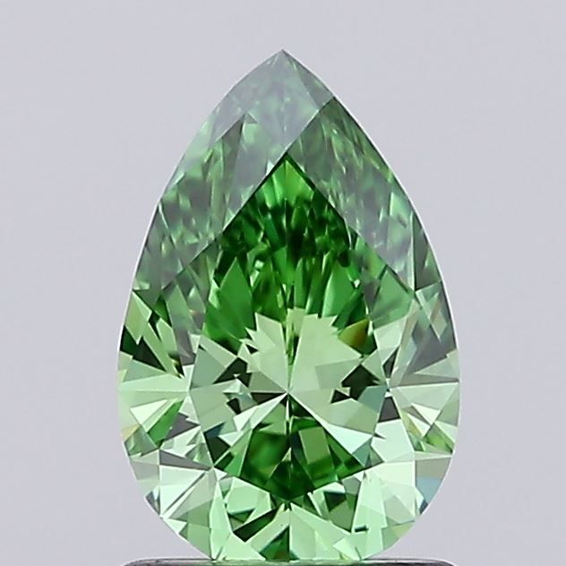 1.07 CT Fancy Vivid Green PEAR