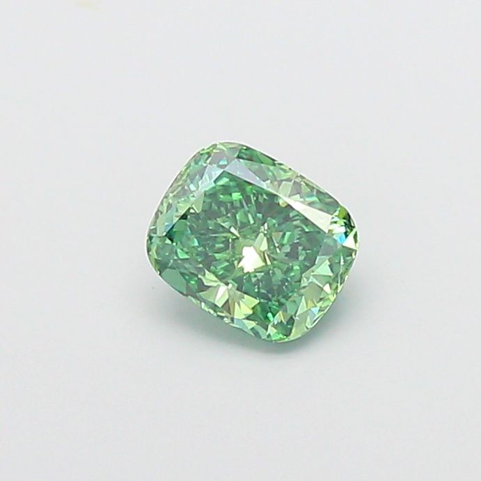 1.01 CT Fancy Vivid Green CUSHION MODIFIED