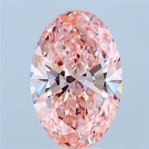 5.09 ct. oval Lab Grown Diamond front image