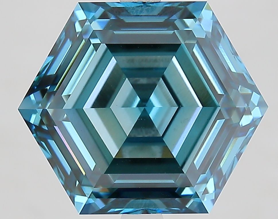 7.01 ct lab-grown Hexagonal Diamond