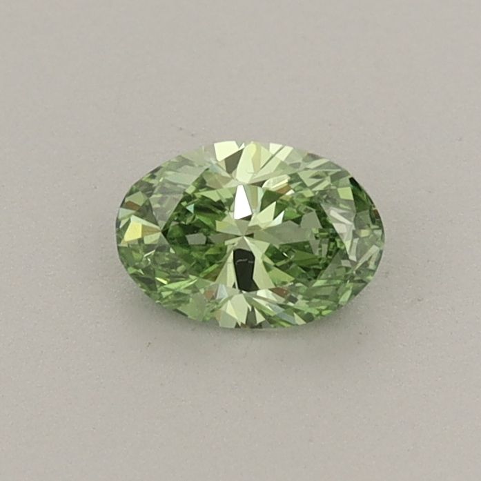 0.34 CT Fancy Vivid Green OVAL