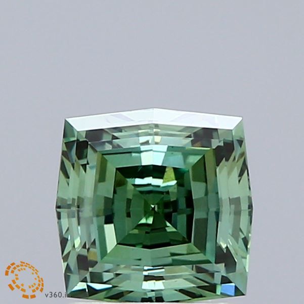 0.95 CT Fancy Vivid Green OCTAGONAL