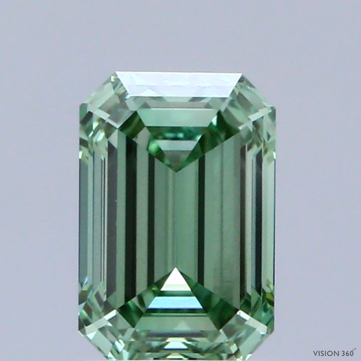 1.03 CT Fancy Vivid Green EMERALD