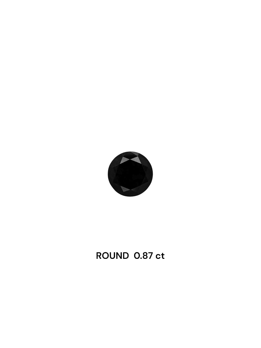 Diament 0.87 ct Fancy Black/VVS2