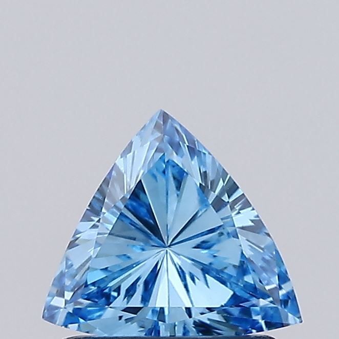 0.64 CT Fancy Vivid Blue TRIANGULAR