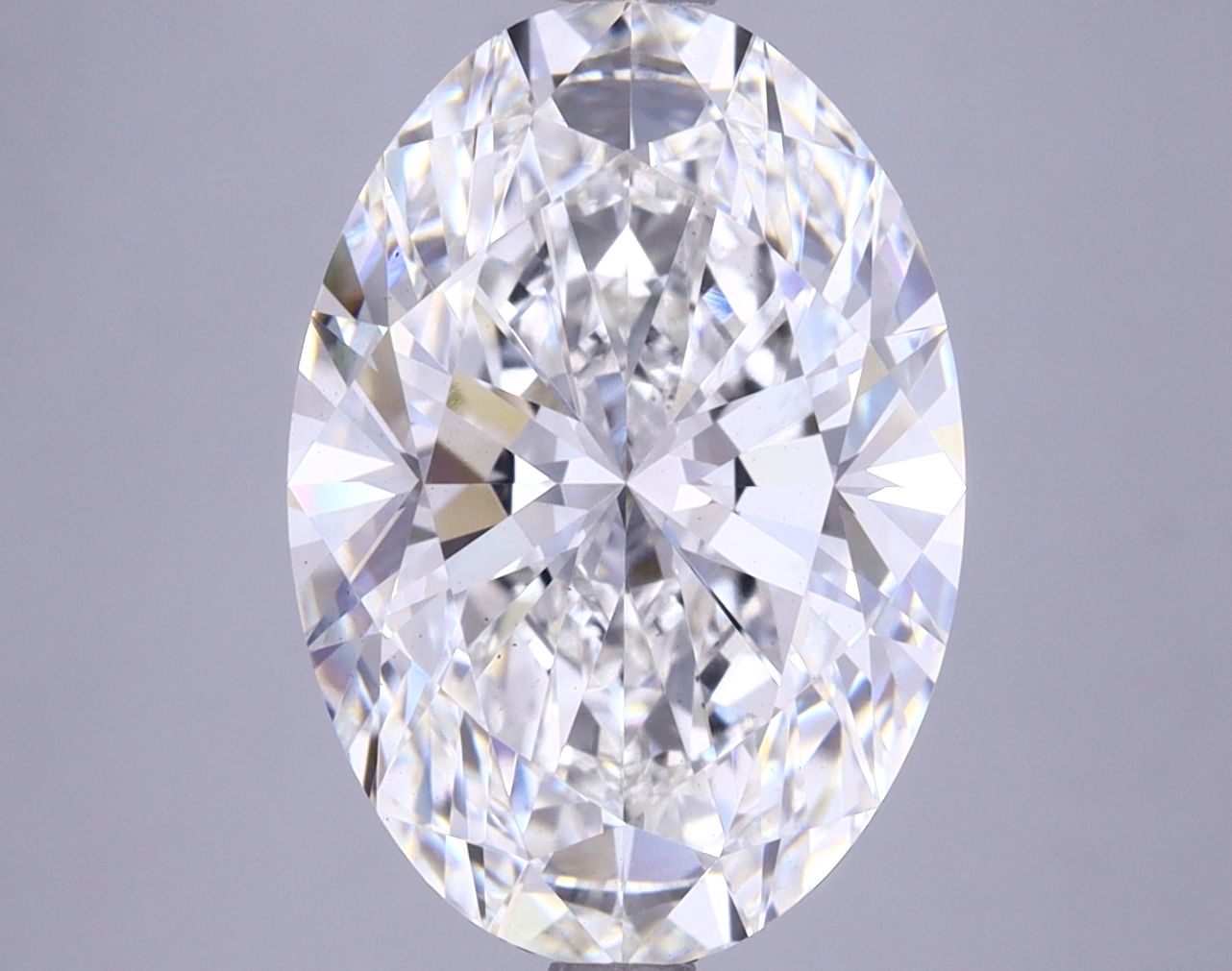 5.11 ct. oval Lab Grown Diamond front image