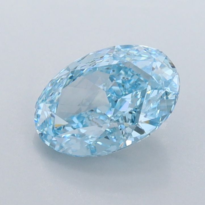 1.1 CT Fancy Vivid Blue OVAL