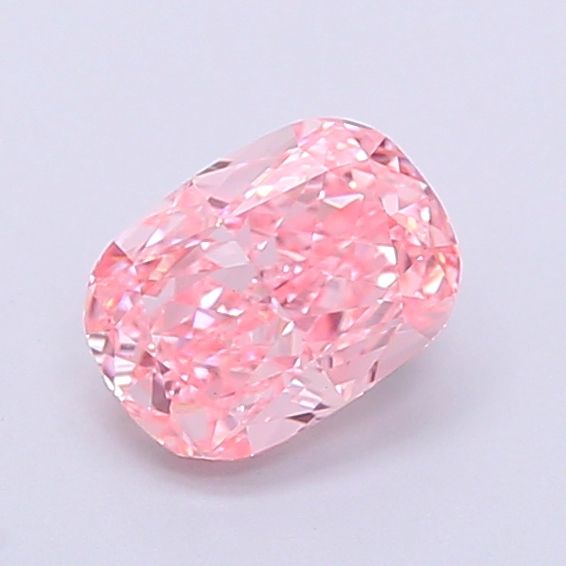 0.9 CT Fancy Vivid Pink CUSHION MODIFIED