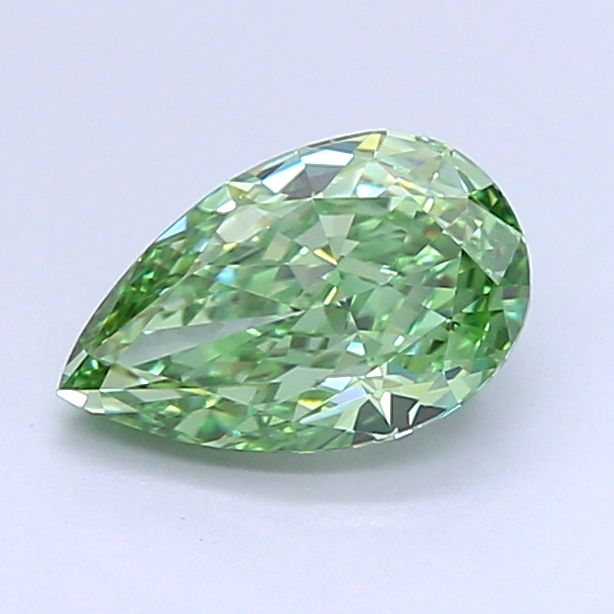 1.09 CT Fancy Vivid Green PEAR