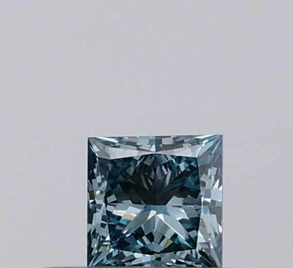 0.25 CT Fancy Vivid Green Blue PRINCESS