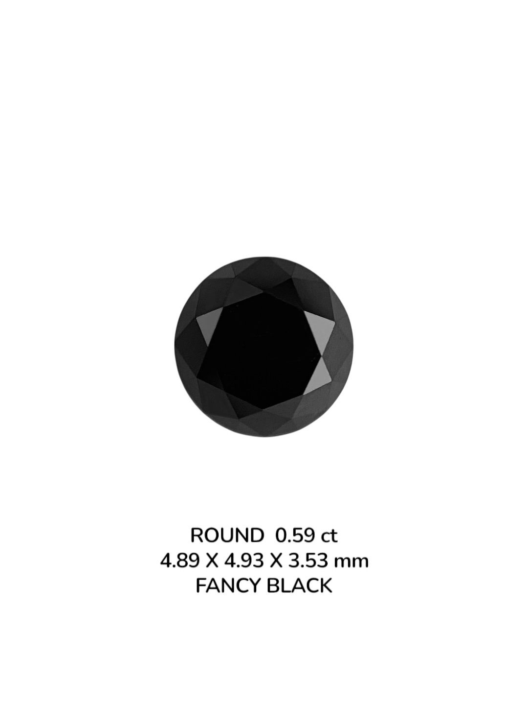 Diament 0.59 ct Fancy Black/VVS2