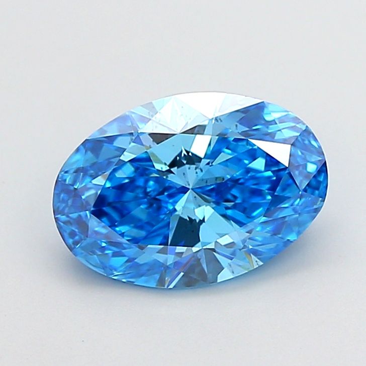 2.01 CT Fancy Vivid Blue OVAL