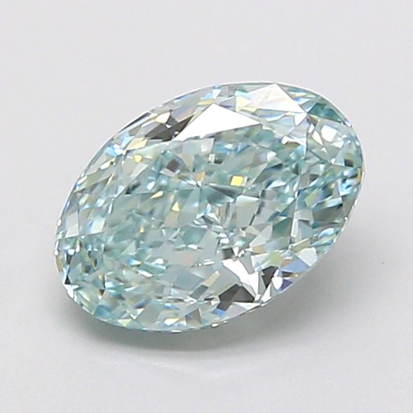 1.09 CT Fancy Intense Green OVAL