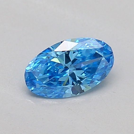 0.18 CT Fancy Vivid Blue OVAL