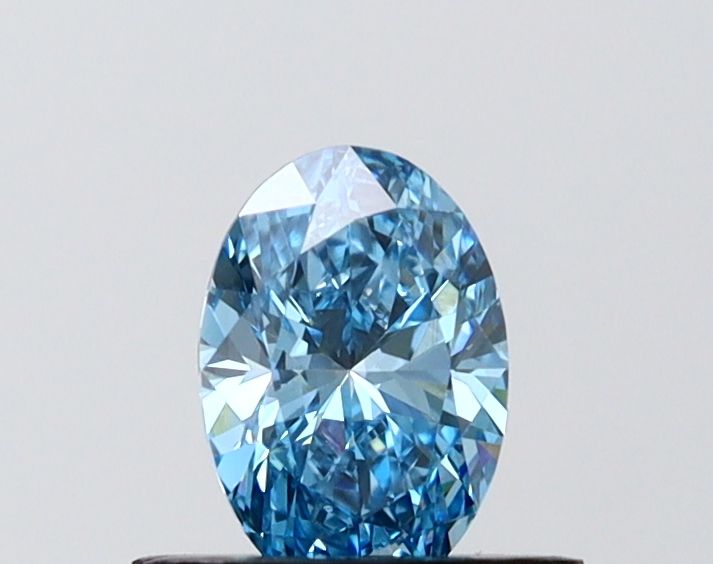 0.56 CT Fancy Vivid Blue OVAL