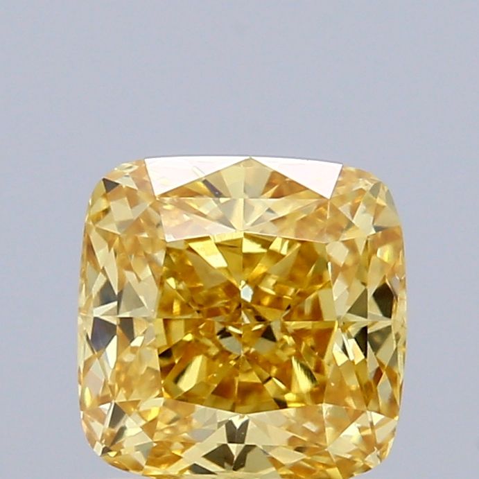 1.22 CT Fancy Intense Yellow CUSHION MODIFIED