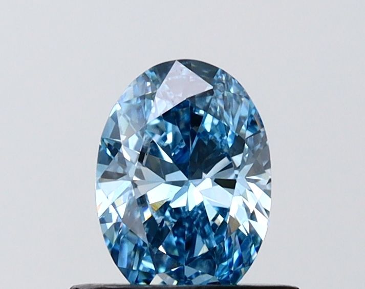 0.7 CT Fancy Vivid Blue OVAL