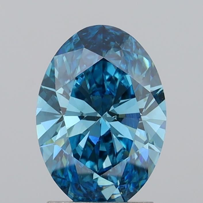 1.95 CT Fancy Vivid Blue OVAL