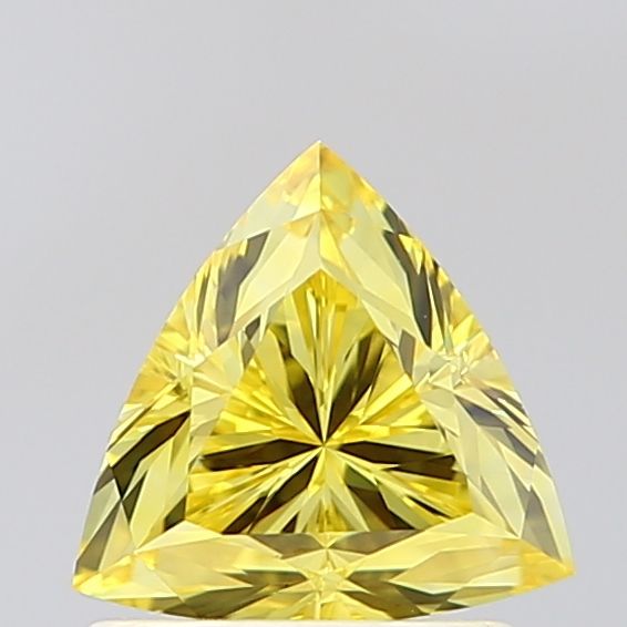 1.07 CT Fancy Intense Yellow TRIANGULAR