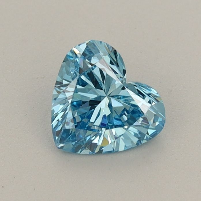 0.55 CT Fancy Vivid Blue HEART