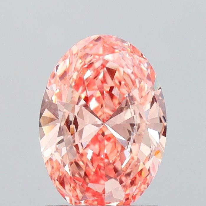 1.48 CT Fancy Vivid Pink OVAL