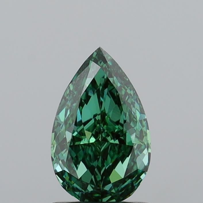 1.09 CT Fancy Vivid Green PEAR