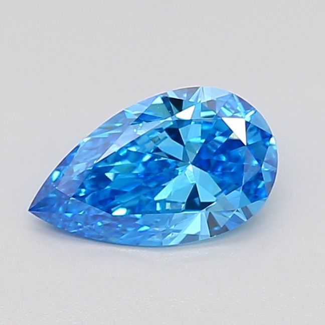 0.71 CT Fancy Vivid Blue PEAR