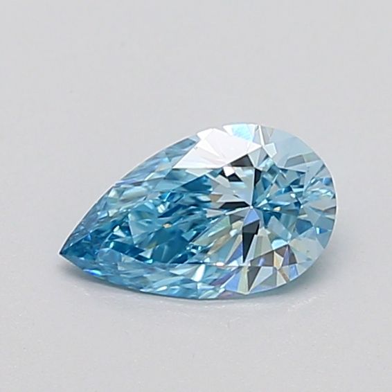 0.37 CT Fancy Vivid Blue PEAR