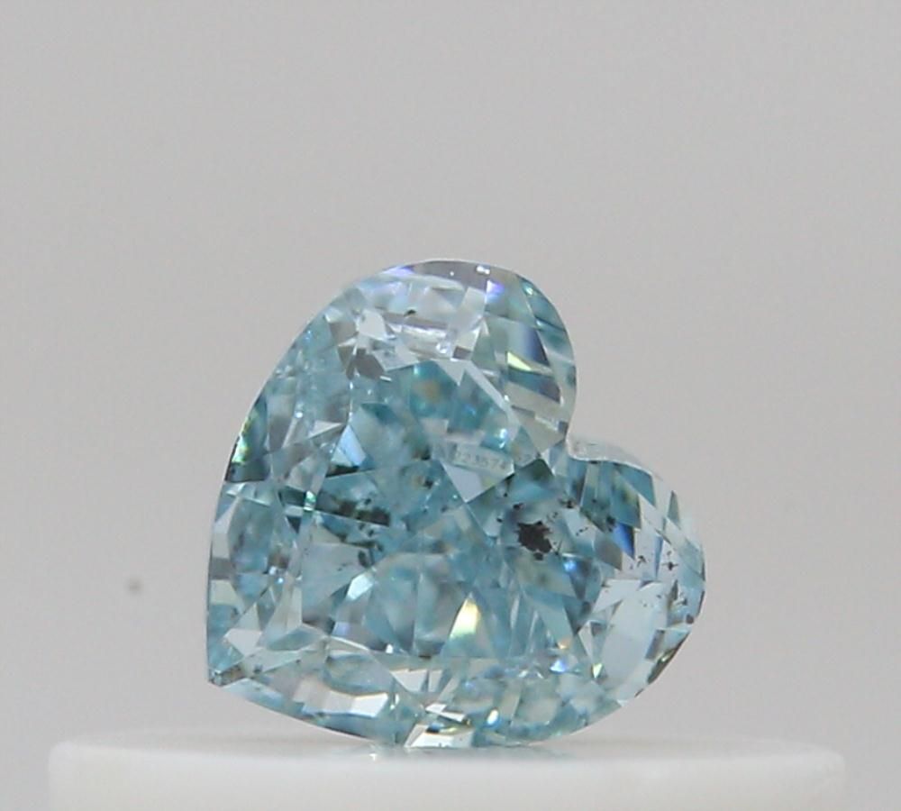 Diament 0.21 ct Fancy Intense Green Blue/I2