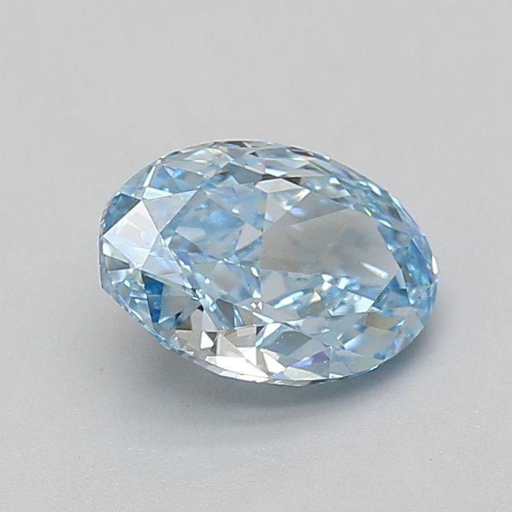 1.59 CT Fancy Vivid Blue OVAL