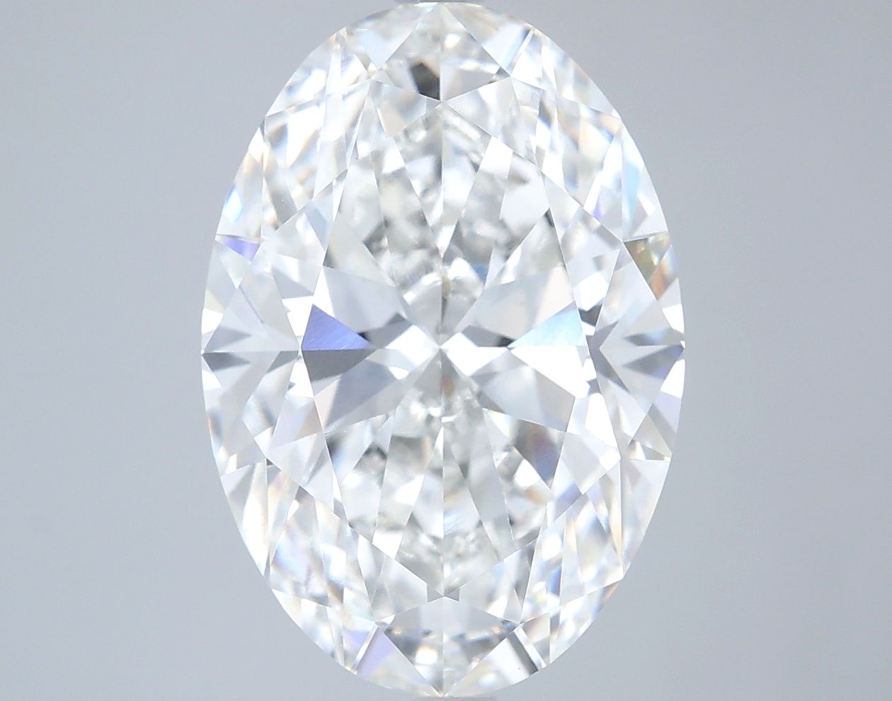 6.08 ct. oval Lab Grown Diamond front image