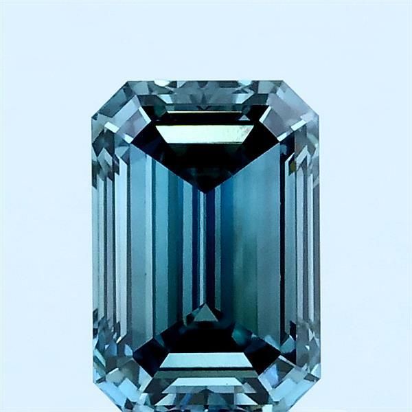 1.03 CT Fancy Vivid Blueish Green EMERALD