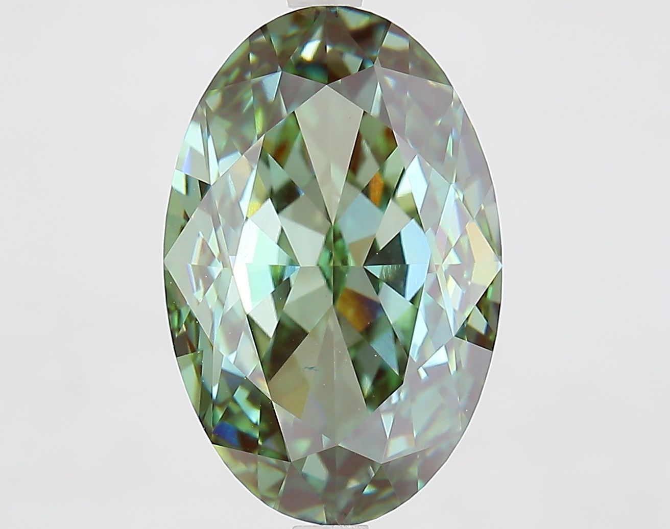 8.10 ct. oval Lab Grown Diamond front image