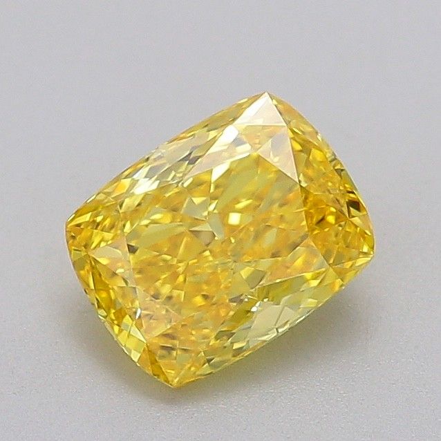 1.3 CT Fancy Vivid Yellow CUSHION MODIFIED