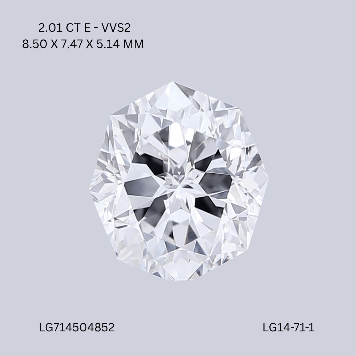 2.01 ct lab-grown Octagonal Diamond