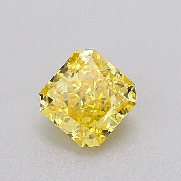 0.76 CT Fancy Vivid Yellow SQUARE RADIANT