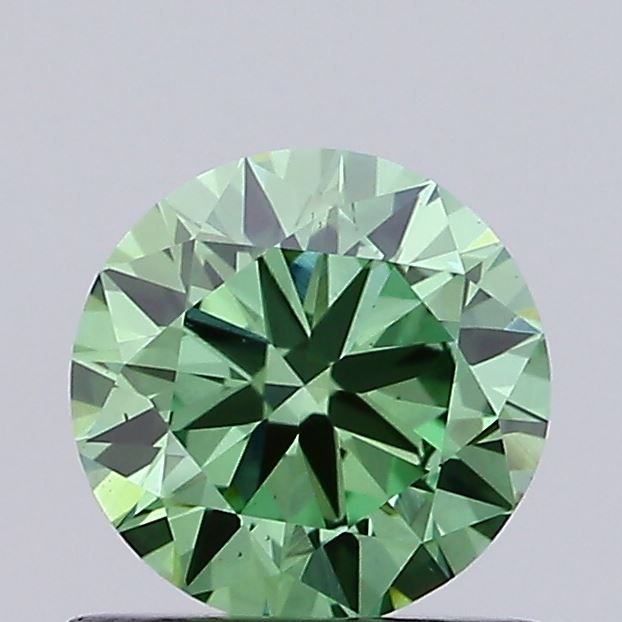 0.71 CT Fancy Vivid Green ROUND