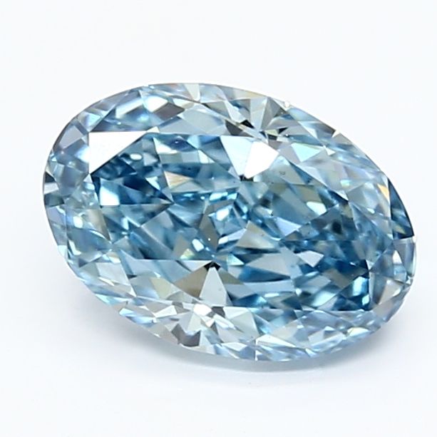 1.8 CT Fancy Vivid Blue OVAL